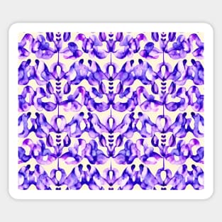 Purple Aesthetic Angels Abstract Pattern Sticker